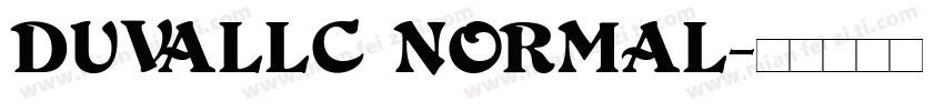 DuvallC Normal字体转换